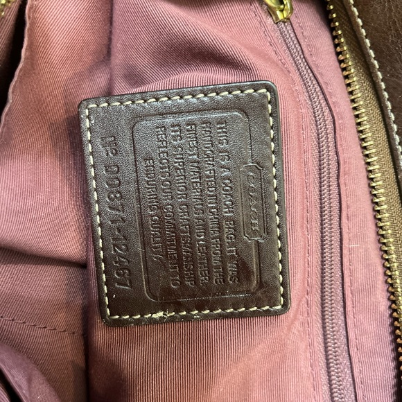 Coach Bag w/gold accents - Picture 6 of 8